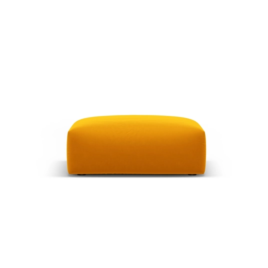 Velvet Pouf, "Matera", 1 Seat, 100x80x36 Made in Europe