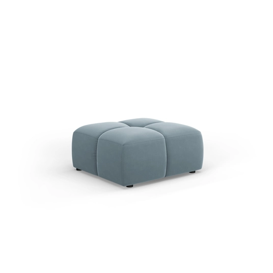 Velvet Pouf, "Moritz", 1 Seat, 64x64x38 Made in Europe
