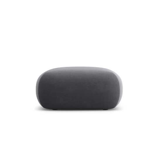 Velvet Pouf, "Nolio", 1 Seat, 75x75x36 Made in Europe