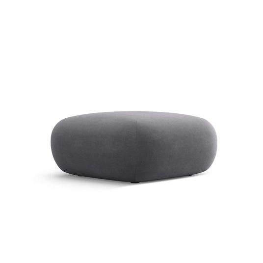 Velvet Pouf, "Nolio", 1 Seat, 75x75x36 Made in Europe