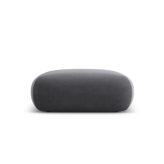 Velvet Pouf, "Nolio", 2 Seats, 100x100x36 Made in Europe