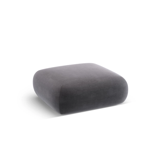 Velvet Pouf, "Nolio", 2 Seats, 100x100x36 Made in Europe