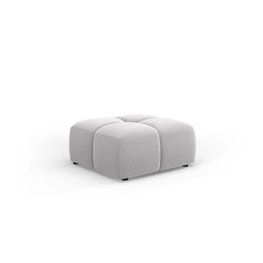 Velvet Pouf, "Moritz", 1 Seat, 64x64x38 Made in Europe