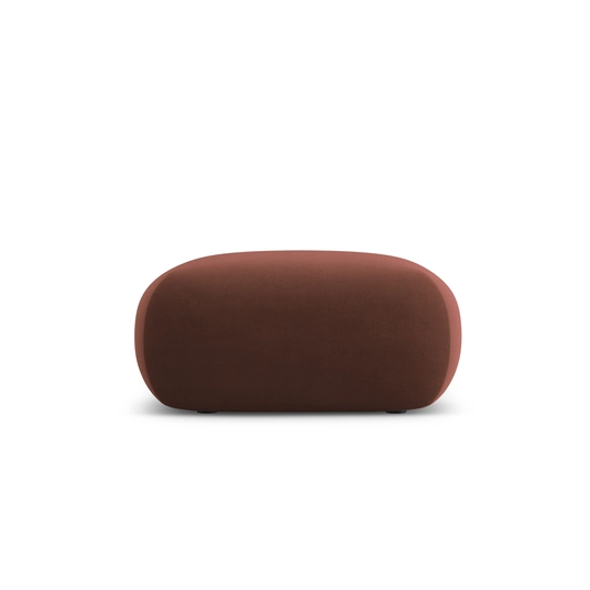 Velvet Pouf, "Nolio", 1 Seat, 75x75x36 Made in Europe