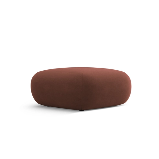 Velvet Pouf, "Nolio", 1 Seat, 75x75x36 Made in Europe
