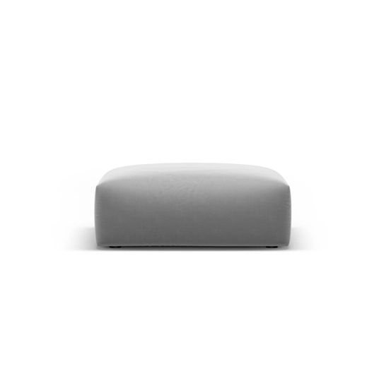 Velvet Pouf, "Matera", 1 Seat, 100x80x36 Made in Europe