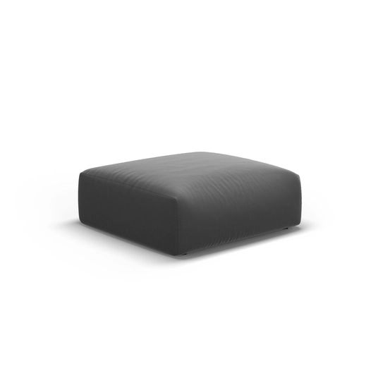 Velvet Pouf, "Matera", 1 Seat, 100x80x36 Made in Europe