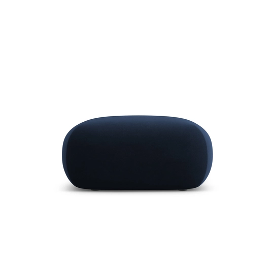 Velvet Pouf, "Nolio", 1 Seat, 75x75x36 Made in Europe