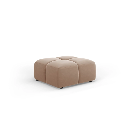 Velvet Pouf, "Moritz", 1 Seat, 64x64x38 Made in Europe