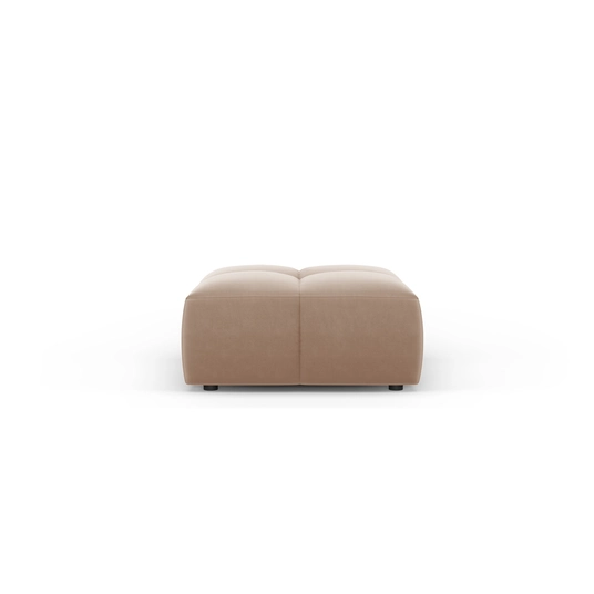 Velvet Pouf, "Moritz", 1 Seat, 64x64x38 Made in Europe