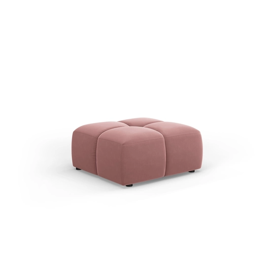 Velvet Pouf, "Moritz", 1 Seat, 64x64x38 Made in Europe