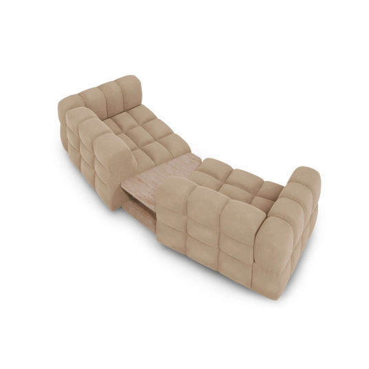 Velvet Modular Sofa, "Sky", 2 Seats, 280x148x70 Made in Europe