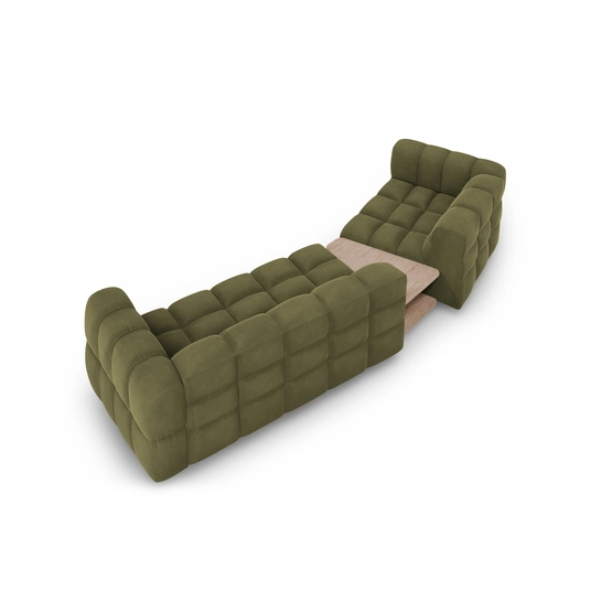 Velvet Left Modular Sofa, "Sky", 3 Seats, 353x148x70 Made in Europe