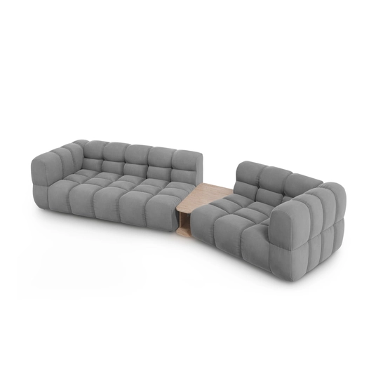 Velvet Right Modular Sofa, "Sky", 3 Seats, 353x148x70 Made in Europe