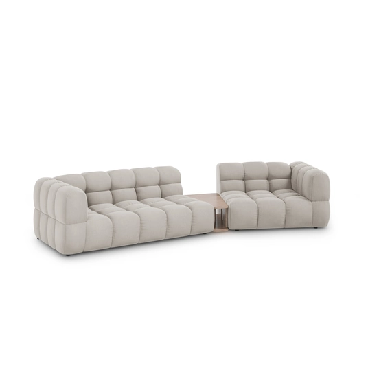 Velvet Right Modular Sofa, "Sky", 3 Seats, 353x148x70 Made in Europe