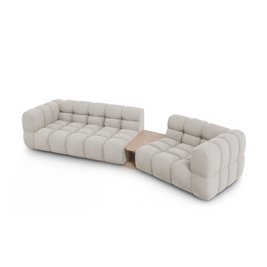 Velvet Right Modular Sofa, "Sky", 3 Seats, 353x148x70 Made in Europe