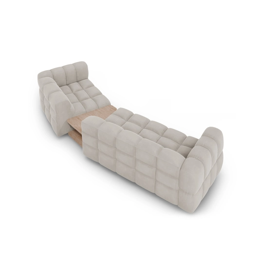 Velvet Right Modular Sofa, "Sky", 3 Seats, 353x148x70 Made in Europe