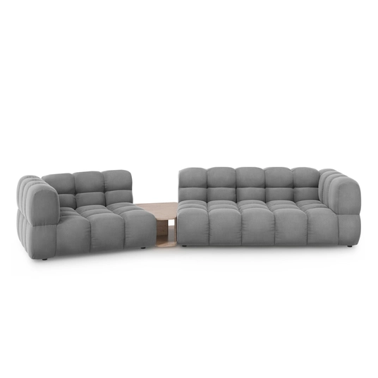 Velvet Left Modular Sofa, "Sky", 3 Seats, 353x148x70 Made in Europe