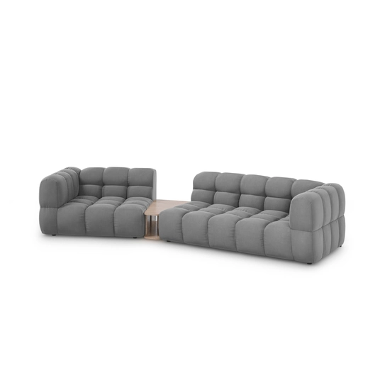 Velvet Left Modular Sofa, "Sky", 3 Seats, 353x148x70 Made in Europe