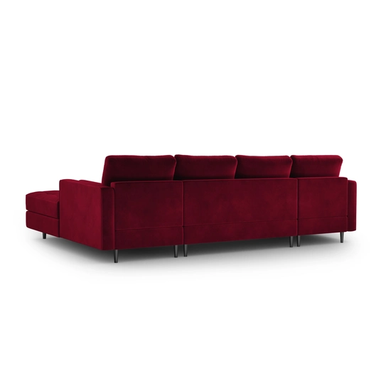 Velvet Panoramic Sofa, "Aspen", 6 Seats, 320x170x90 Made in Europe