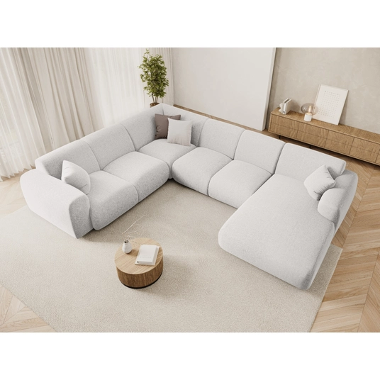 Panoramic Left Corner Sofa, "Nolio", 6 Seats, 342x252x72 Made in Europe