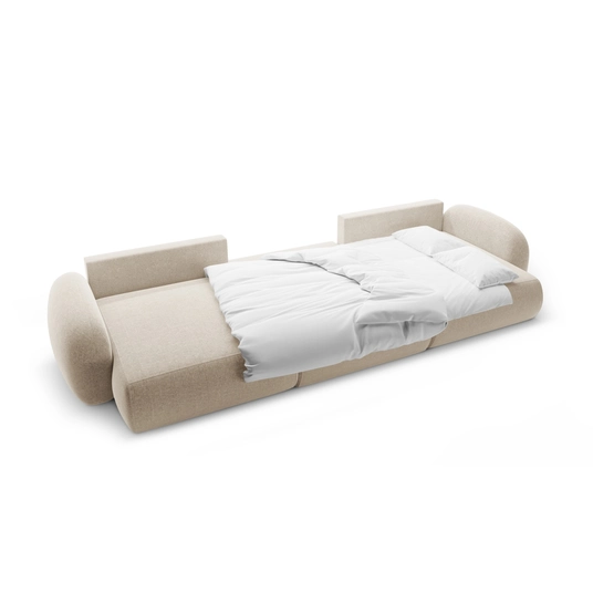 Panoramic Sofa with Box and Sleeping Function, "Tonale", 5 Seats, 362x149x88 Made in Europe