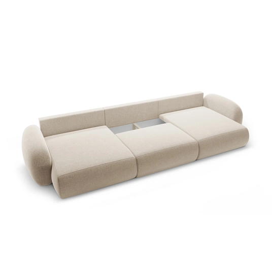 Panoramic Sofa with Box and Sleeping Function, "Tonale", 5 Seats, 362x149x88 Made in Europe