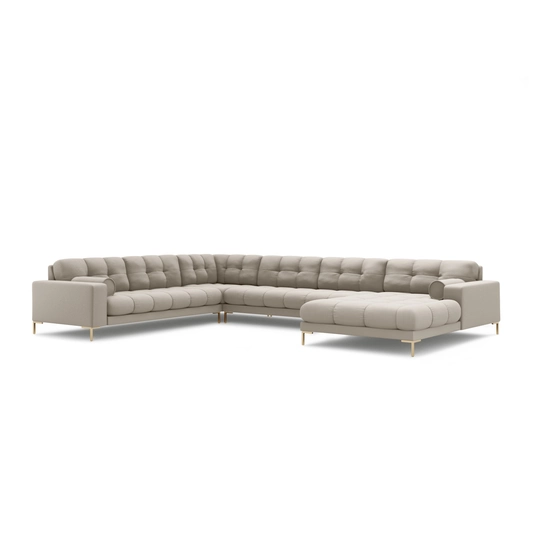 Panoramic Left Corner Sofa, "Bali", 7 Seats, 327x256x75 Made in Europe