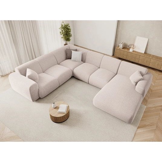 Panoramic Left Corner Sofa, "Nolio", 6 Seats, 342x252x72 Made in Europe