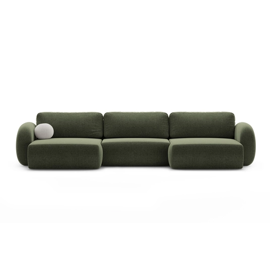 Panoramic Sofa with Box and Sleeping Function, "Tonale", 5 Seats, 362x149x88 Made in Europe