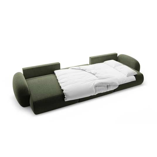Panoramic Sofa with Box and Sleeping Function, "Tonale", 5 Seats, 362x149x88 Made in Europe