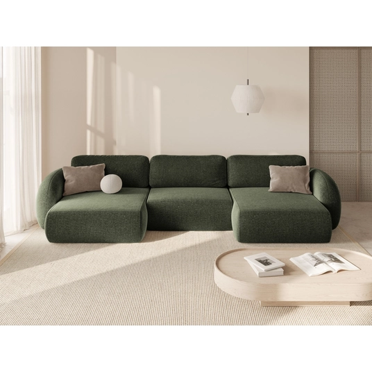 Panoramic Sofa with Box and Sleeping Function, "Tonale", 5 Seats, 362x149x88 Made in Europe