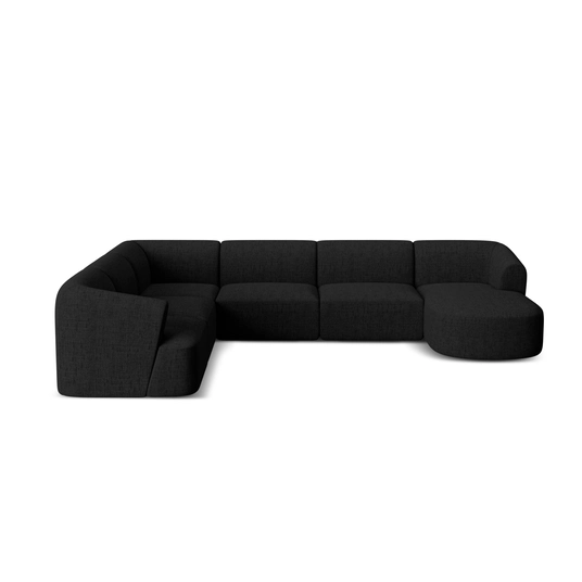 Modular Panoramic Left Corner Sofa, "Campi", 7 Seats, 330x255x70 Made in Europe