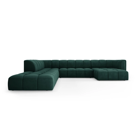 Modular Panoramic Left Corner Sofa, "Moritz", 7 Seats, 329x276x70 Made in Europe
