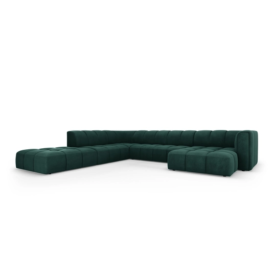 Modular Panoramic Left Corner Sofa, "Moritz", 7 Seats, 329x276x70 Made in Europe