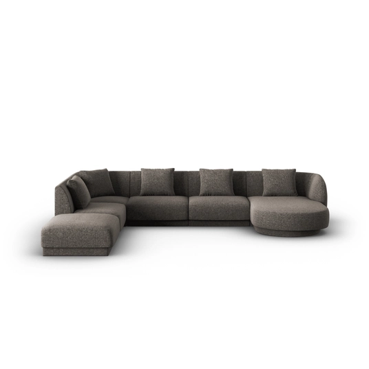 Panoramic Left Corner Sofa, "Tulum", 6 Seats, 330x255x70 Made in Europe