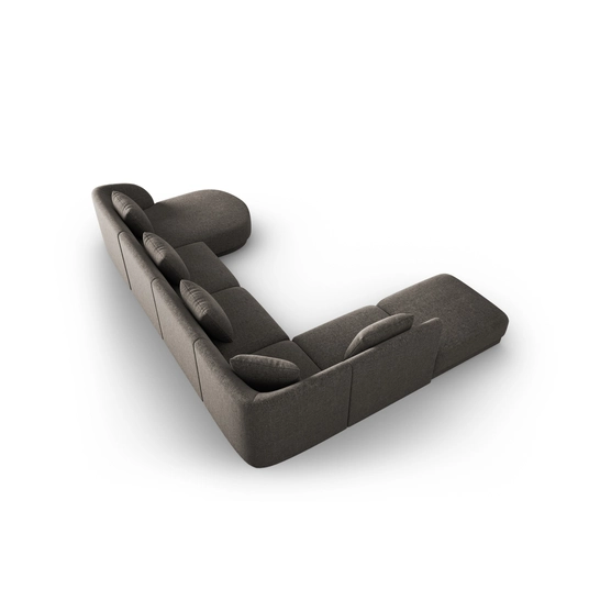 Panoramic Left Corner Sofa, "Tulum", 6 Seats, 330x255x70 Made in Europe