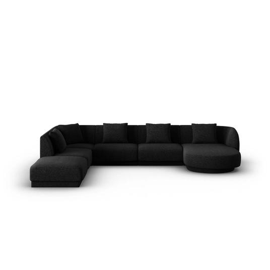 Panoramic Left Corner Sofa, "Tulum", 6 Seats, 330x255x70 Made in Europe