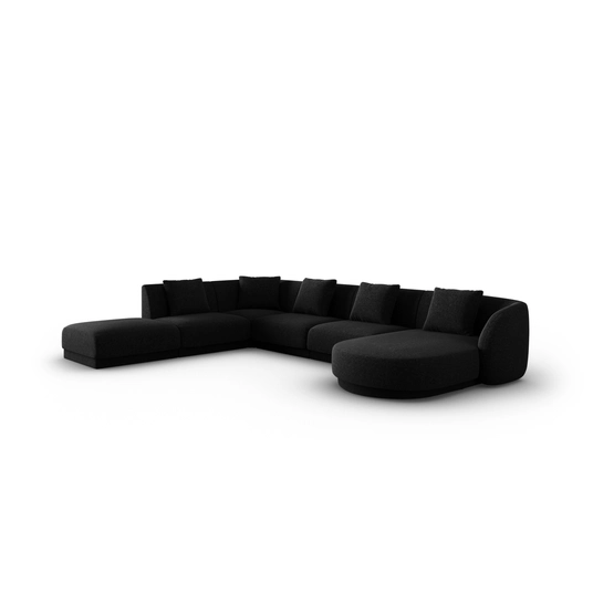 Panoramic Left Corner Sofa, "Tulum", 6 Seats, 330x255x70 Made in Europe