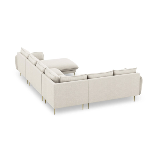 Panoramic Left Corner Sofa, "Vienna", 7 Seats, 330x235x95 Made in Europe