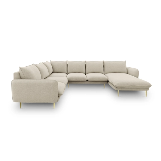 Panoramic Left Corner Sofa, "Vienna", 7 Seats, 330x235x95 Made in Europe