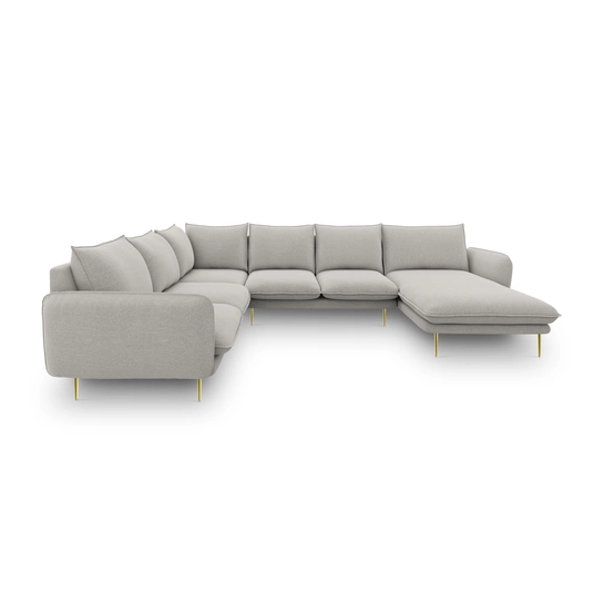 Panoramic Left Corner Sofa, "Vienna", 7 Seats, 330x235x95 Made in Europe