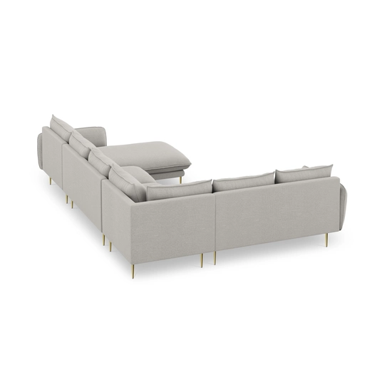 Panoramic Left Corner Sofa, "Vienna", 7 Seats, 330x235x95 Made in Europe