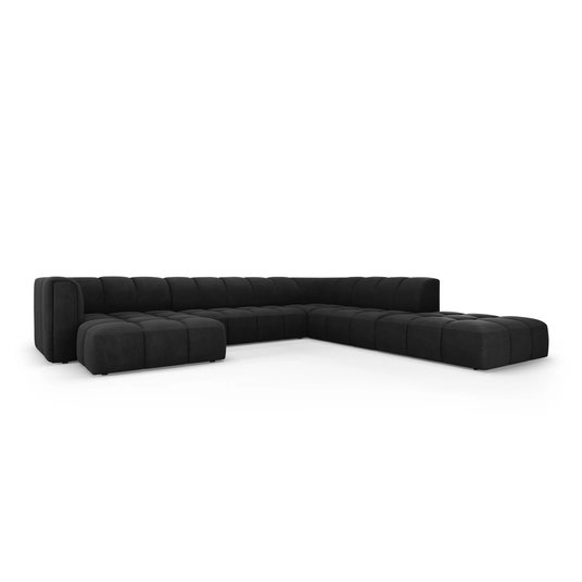 Modular Panoramic Right Corner Sofa, "Moritz", 7 Seats, 329x276x70 Made in Europe