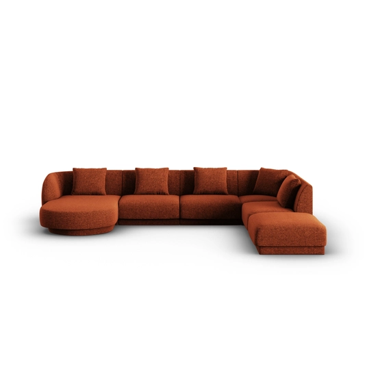 Panoramic Right Corner Sofa, "Tulum", 6 Seats, 330x255x70 Made in Europe