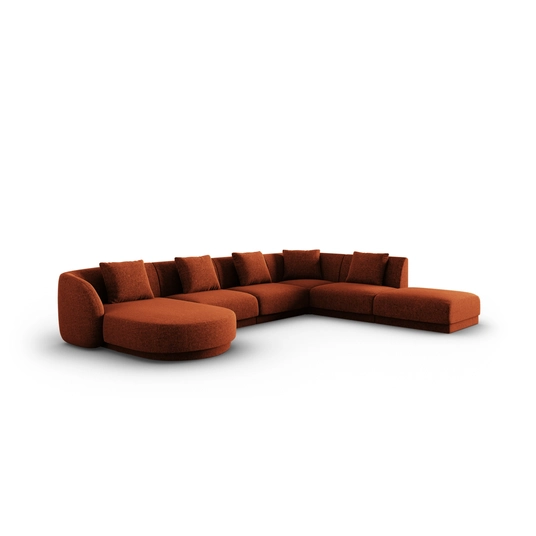 Panoramic Right Corner Sofa, "Tulum", 6 Seats, 330x255x70 Made in Europe