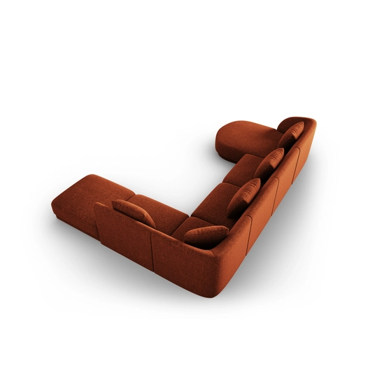 Panoramic Right Corner Sofa, "Tulum", 6 Seats, 330x255x70 Made in Europe