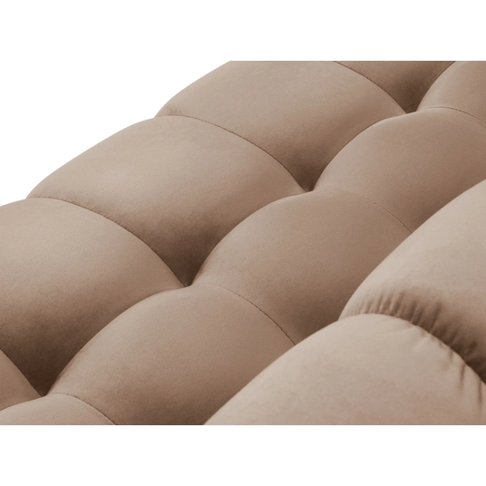 Velvet Panoramic Right Corner Sofa, "Bali", 7 Seats, 327x256x75 Made in Europe