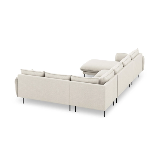 Panoramic Right Corner Sofa, "Vienna", 7 Seats, 330x235x95 Made in Europe