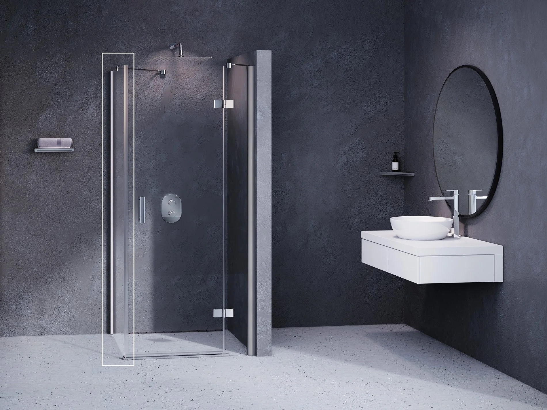 Stacionāra siena Ravak SmartLine, SMPS-80 R
